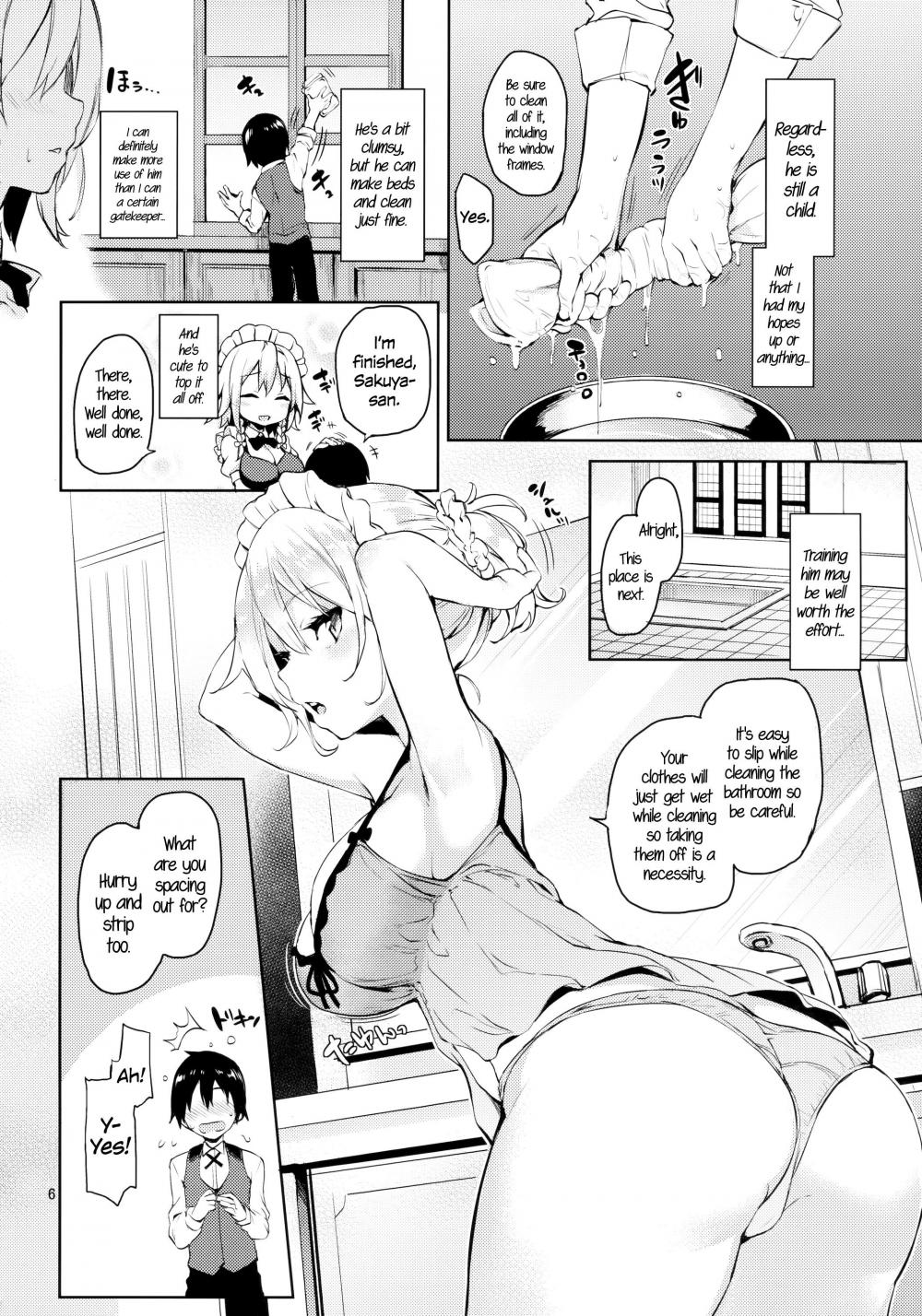 Hentai Manga Comic-Take Care of My Ejaculations Please, Sakuya-san!-Read-4